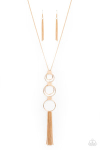 Paparazzi ~ Join The Circle ~ Gold Necklace Set