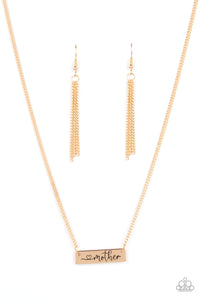 Paparazzi - Joy Of Motherhood - Gold Necklace Set