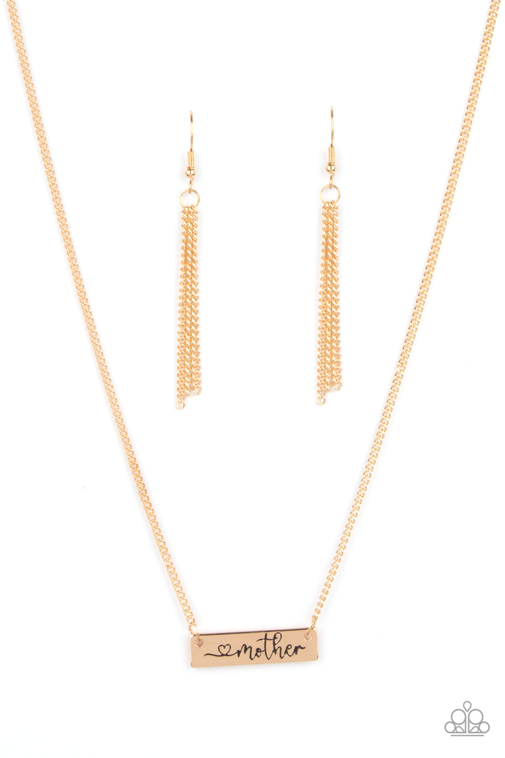 Paparazzi - Joy Of Motherhood - Gold Necklace Set