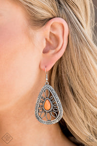 Paparazzi ~ Glimpses of Malibu ~ Fashion Fix Complete Trend Blend ~ Orange Necklace Set