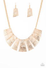 Load image into Gallery viewer, Paparazzi ~ Jungle Cat Jam ~ Gold Necklace Set