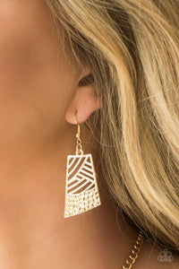 Paparazzi ~ Jungle Cat Jam ~ Gold Necklace Set