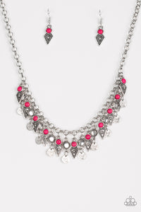 Paparazzi ~ Jurassic Jamboree ~ Pink Necklace Set
