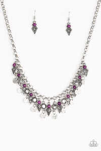 Paparazzi ~ Jurassic Jamboree ~ Purple Necklace Set