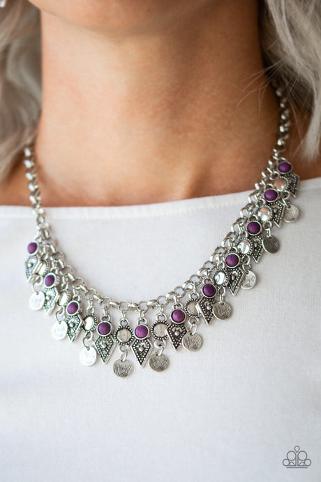 Paparazzi ~ Jurassic Jamboree ~ Purple Necklace Set