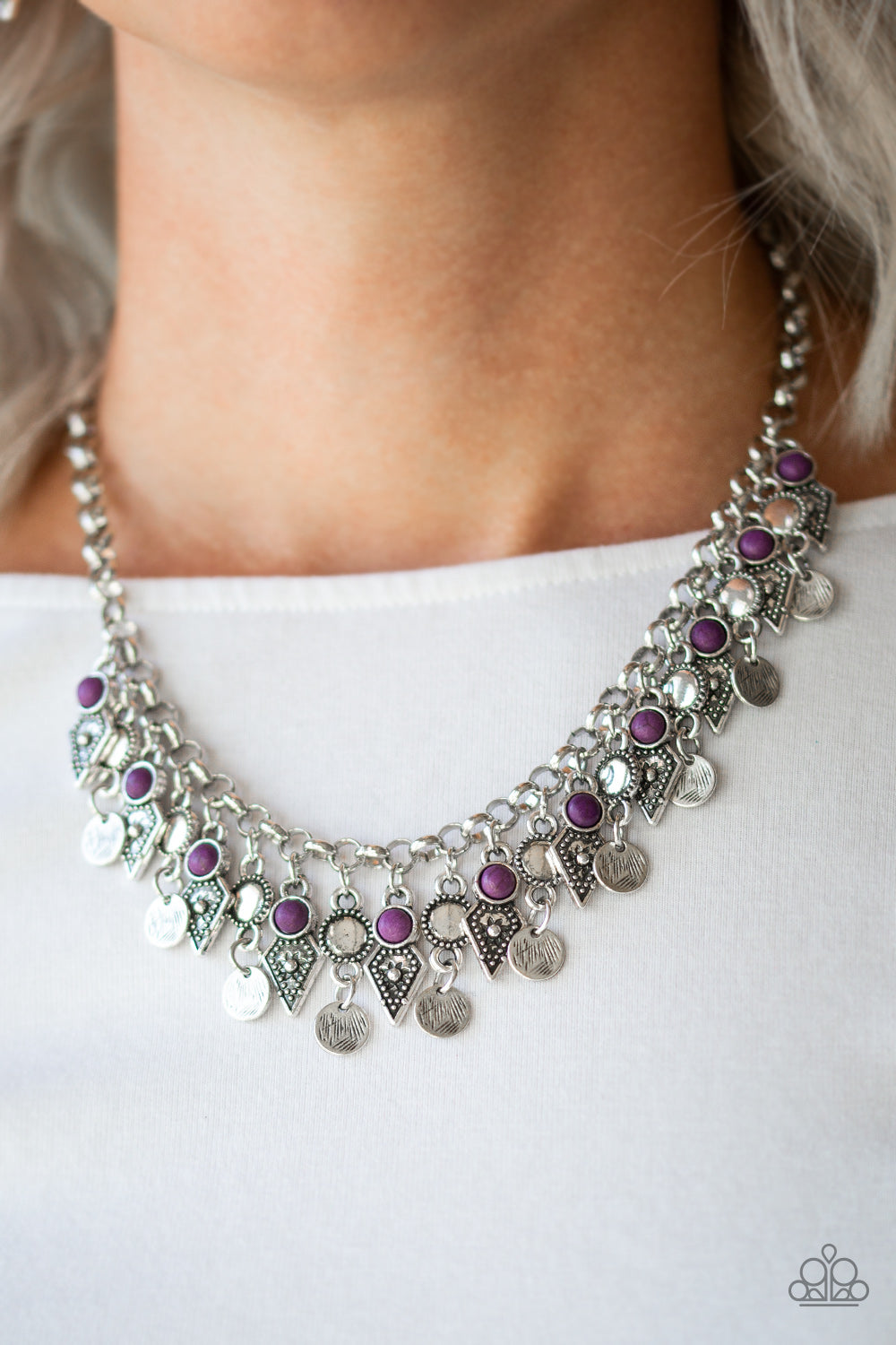 Paparazzi ~ Jurassic Jamboree ~ Purple Necklace Set