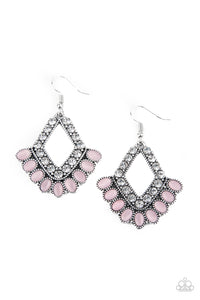 Paparazzi ~ Just BEAM Happy ~ Pink Earrings