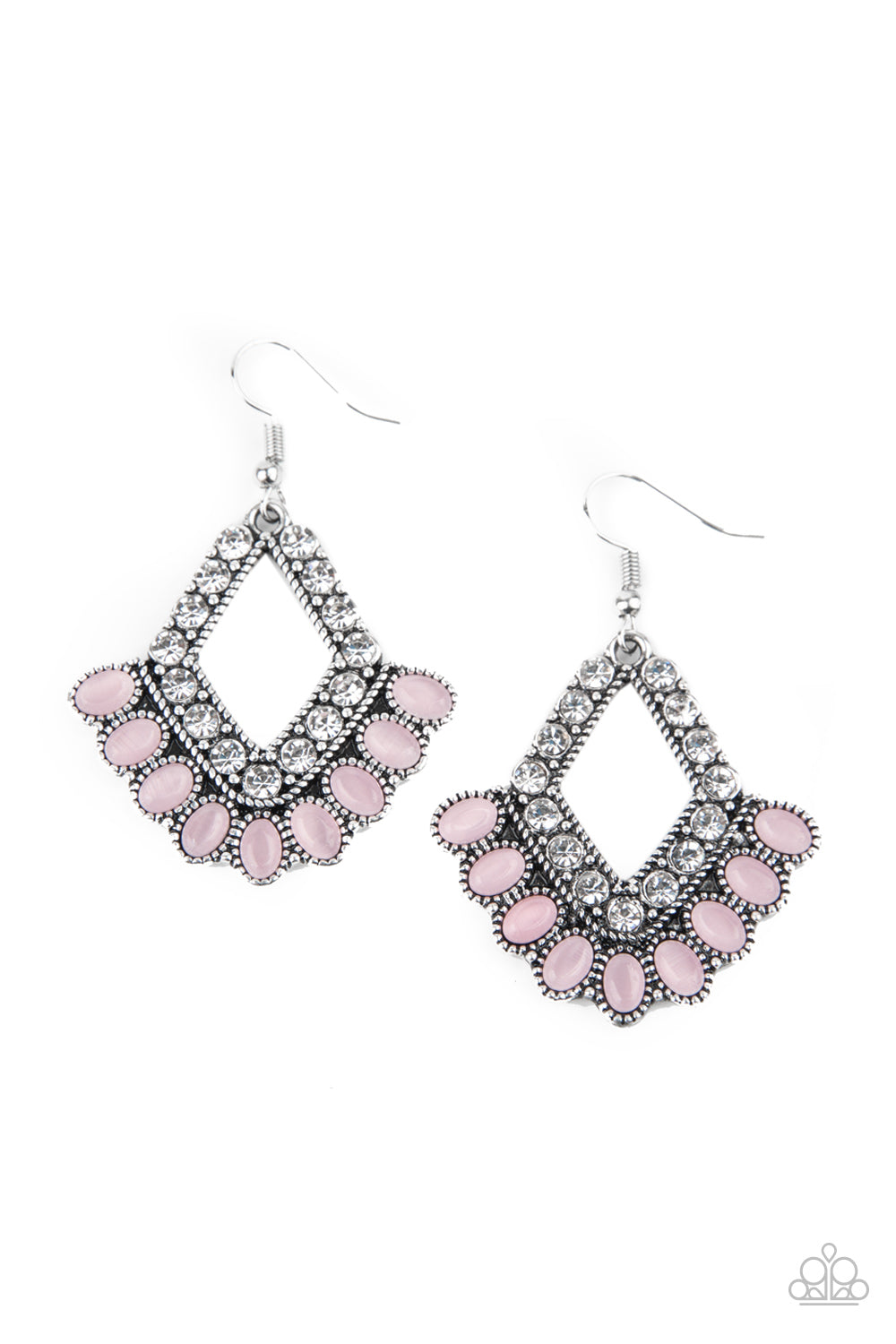 Paparazzi ~ Just BEAM Happy ~ Pink Earrings