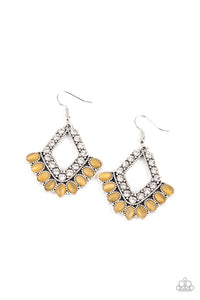 Paparazzi ~ Just BEAM Happy ~ Yellow Earrings