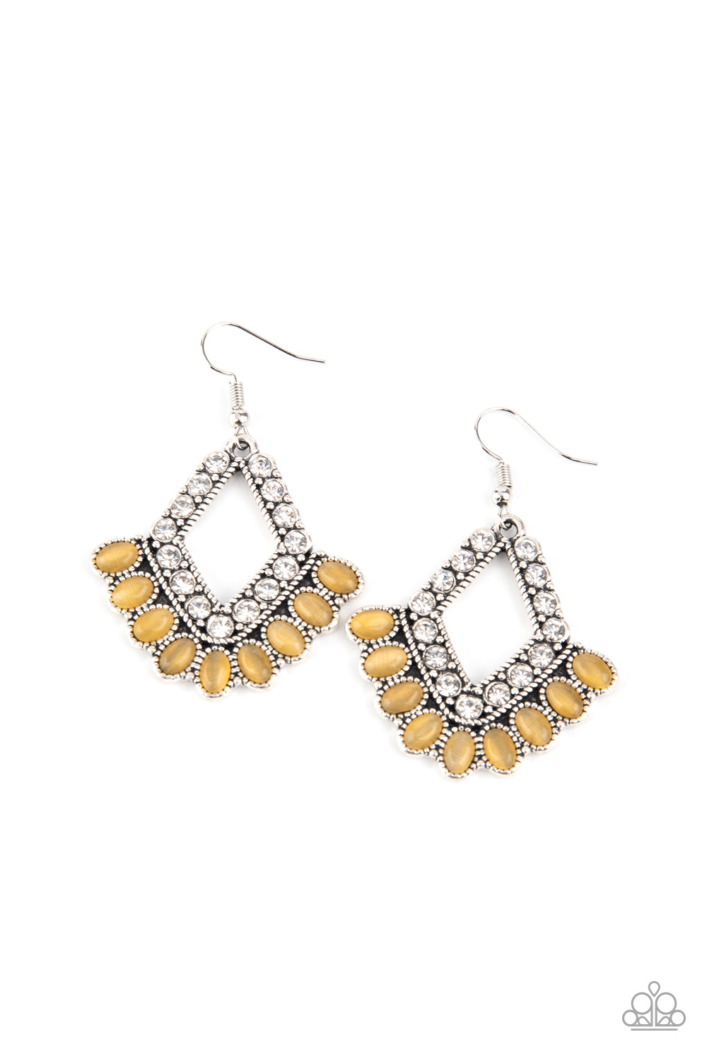 Paparazzi ~ Just BEAM Happy ~ Yellow Earrings