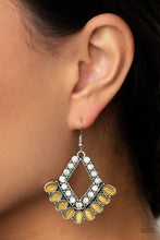 Load image into Gallery viewer, Paparazzi ~ Just BEAM Happy ~ Yellow Earrings
