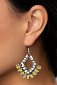 Paparazzi ~ Just BEAM Happy ~ Yellow Earrings