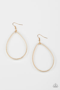 Paparazzi ~ Just ENCASE You Missed It ~ Gold Earrings