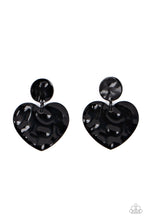Load image into Gallery viewer, Paparazzi ~ Just a Little Crush ~ Black Post Earrings