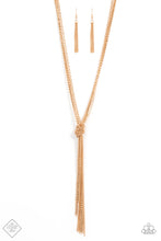 Load image into Gallery viewer, Paparazzi ~ KNOT All There ~ Gold Necklace Set (Fashion Fix Exclusive)