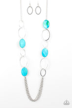 Load image into Gallery viewer, Paparazzi ~ Kaleidoscope Coasts ~ Blue Necklace Set