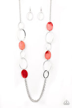Load image into Gallery viewer, Paparazzi ~ Kaleidoscope Coasts ~ Red Necklace Set