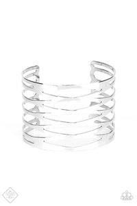 Paparazzi ~ Keep Them On Edge ~ Silver Cuff Bracelet (Fashion Fix Exclusive)