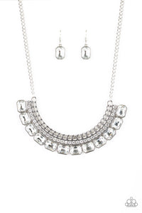 Paparazzi ~ Killer Knockout ~ White Necklace Set