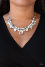 Load image into Gallery viewer, Paparazzi ~ Knockout Queen ~ White Necklace Set