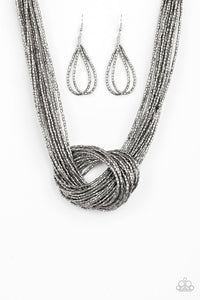 Paparazzi ~ Knotted Knockout ~ Copper Seed Bead Necklace Set - Klassy Jewelz Boutique