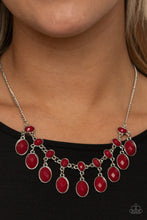 Load image into Gallery viewer, Paparazzi ~ Lady of the POWERHOUSE ~ Red Necklace Set