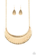 Load image into Gallery viewer, Paparazzi ~ Large As Life ~ Gold Necklace Set