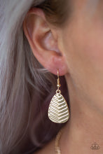 Load image into Gallery viewer, Paparazzi ~ Large As Life ~ Gold Necklace Set