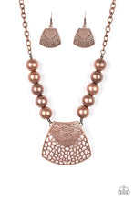 Load image into Gallery viewer, Paparazzi ~ Large and In Charge ~ Copper Necklace Set