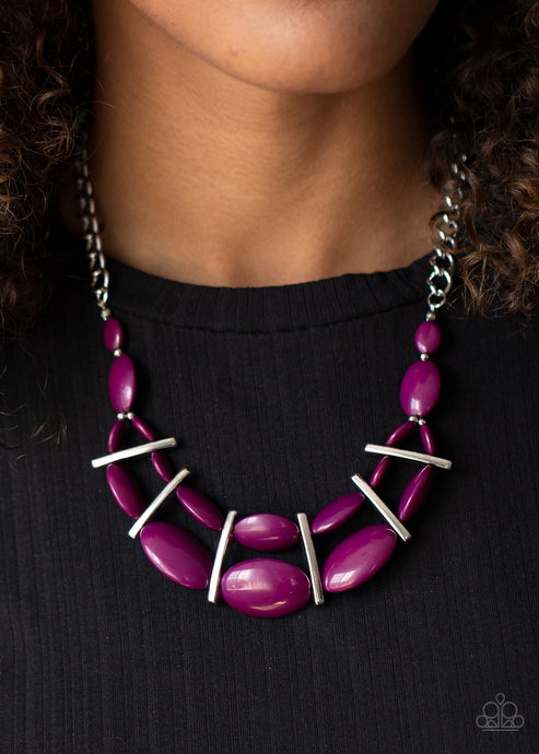 Paparazzi ~ Law of the Jungle ~ Purple Necklace Set