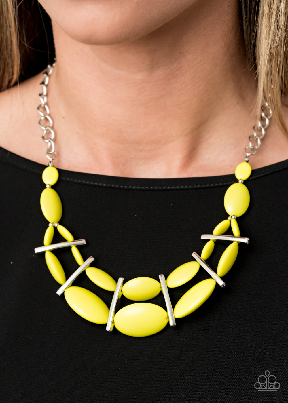 Paparazzi ~ Law of the Jungle ~ Yellow Necklace Set