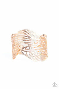 Paparazzi - Leafy Lei - Rose Gold Bracelet - Klassy Jewelz Boutique