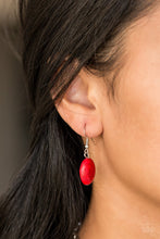 Load image into Gallery viewer, Paparazzi ~ Leave Your LANDMARK ~ Red Necklace Set