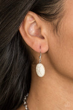 Load image into Gallery viewer, Paparazzi ~ Leave Your LANDMARK ~ White Necklace Set