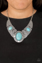Load image into Gallery viewer, Paparazzi ~ Leave Your LANDMARK ~ Blue Turquoise Necklace Set