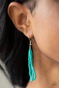 Paparazzi ~ Let It BEAD ~ Blue  Turquoise Seed Bead Necklace Set