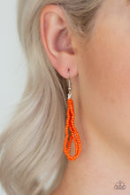 Load image into Gallery viewer, Paparazzi ~ Let It BEAD ~ Orange Seed Bead Necklace Set