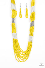 Load image into Gallery viewer, Paparazzi ~ Let It BEAD ~ Yellow Seed Bead Necklace Set