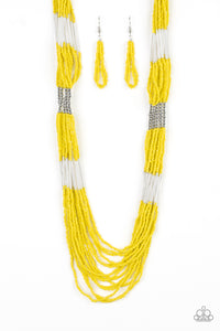 Paparazzi ~ Let It BEAD ~ Yellow Seed Bead Necklace Set