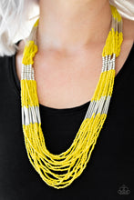Load image into Gallery viewer, Paparazzi ~ Let It BEAD ~ Yellow Seed Bead Necklace Set