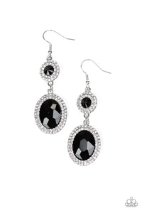 Paparazzi ~ Let It BEDAZZLE ~ Black Earrings