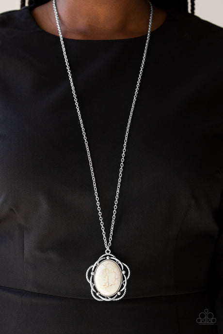 Paparazzi - Let Your Dreams Bloom - White Necklace Set