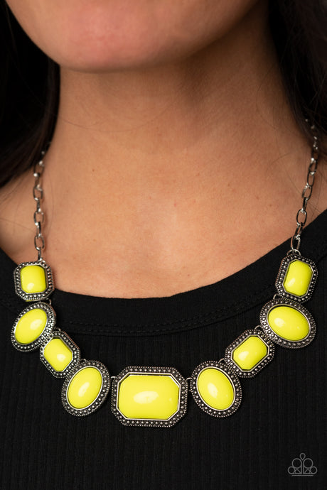 Paparazzi ~ Lets Get Loud ~ Yellow Necklace Set