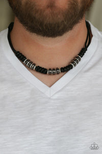 Paparazzi ~ Lets Take A Ride ~ Men's Black Urban Necklace