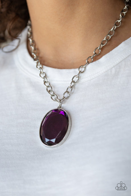 Paparazzi - Light As HEIR -Purple Necklace - Klassy Jewelz Boutique
