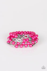 Paparazzi ~ Limitless Luxury ~ Pink Pearl Bracelet