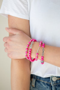 Paparazzi ~ Limitless Luxury ~ Pink Pearl Bracelet