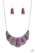 Load image into Gallery viewer, Paparazzi ~ Lion Den ~ Purple Necklace Set