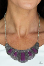 Load image into Gallery viewer, Paparazzi ~ Lion Den ~ Purple Necklace Set