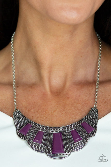 Paparazzi ~ Lion Den ~ Purple Necklace Set